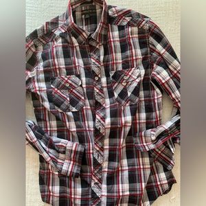 Helix men’s button down plaid shirt XL